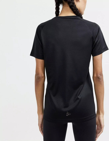 Damska koszulka Craft CORE UNIFY LOGO TEE W czarny rozmiar M