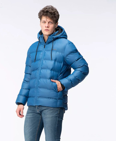 Męska kurtka zimowa puchowa pikowana z kapturem Hi-tec Diorro rozmiar L