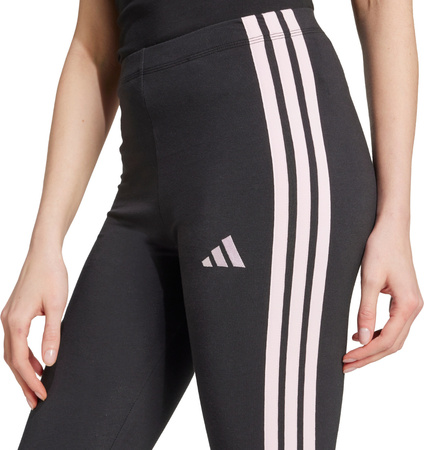 Legginsy damskie adidas Essentials 3-Stripes Cotton czarne JW1815