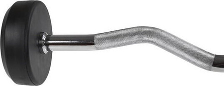 Sztanga gryf stały łamany gumowany HMS 20 kg długość 119,5 cm