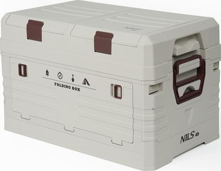 Składana skrzynia kempingowa turystyczna z pokrywą 50l Nils camp NCB4003