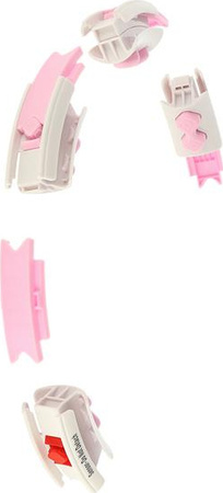 Hula hop z wypustkami i obciążnikiem licznik HMS hhw06 pink