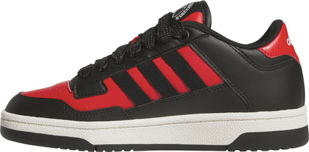 Buty dziecięce adidas Rapid Court Low czarno-czerwone JR1020