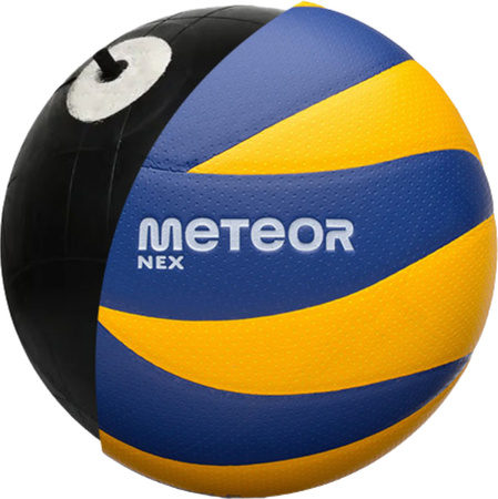 Piłka siatkowa Meteor Nex żółto-niebieska 17408