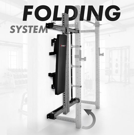 KLT34 WIELOFUNKCYJNA KLATKA TRENINGOWA SKŁADANA GREY HMS