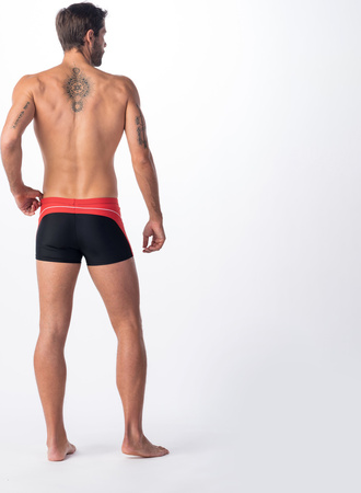 Kąpielówki męskie Aquawave Helder czarno-czerwone rozmiar XXL