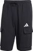 Spodenki męskie adidas Essentials Feel Cozy French Terry Cargo czarne JE6291