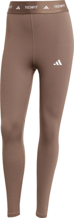 Legginsy damskie adidas Techfit 7/8 brązowe JW5181