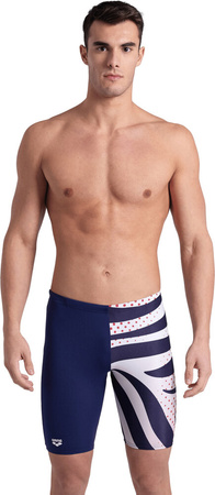 Męskie bokserki spodenki kąpielowe Men's Arena Multi Stripes Swim Jammer rozmiar 100