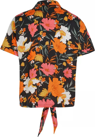 Damska koszulka z krótkim rękawem O'neill CALI BEACH SHIRT black bluemchen rozmiar S