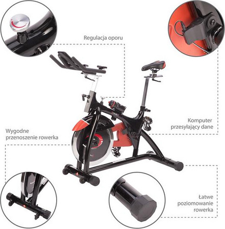 Rower treningowy spinningowy stacjonarny HMS SW8902N