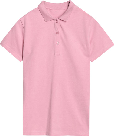 Koszulka damska polo 4F F514 jasny róż 4FWMM00TPTSF514 56S