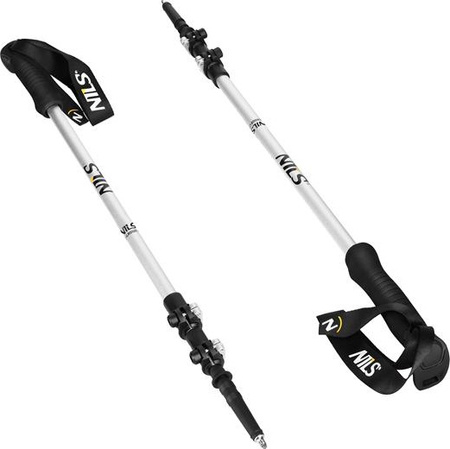 Kijki trekkingowe Nils Aluminiowe TK8602 regulowane 65-135cm