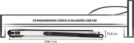 Bieżnia elektryczna z biurkiem Hms LOOP12 Multi Czarna