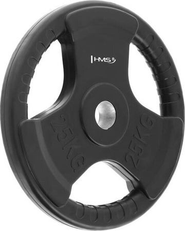 Talerz obciążenie bumper olimpijski ogumowany 51mm HMS TOK25 25 kg