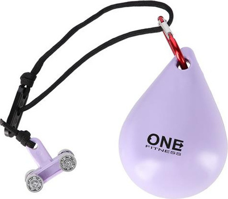 Zestaw hula hop z wypustkami i obciążnikiem One Fitness fioletowe oha02 pas wyszczuplający br160