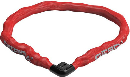 Zapięcie rowerowe Gerda linka pancerna Armored Flex czerwone 1500/22
