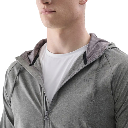 Bluza męska 4F FNK M512 szary melanż 4FWSS25TFSWM512 25M