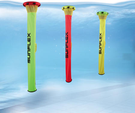 Zestaw pierścieni do zabawy w wodzie 3 tuby 3 piłeczki Sunflex Supertubes 74655