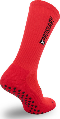 Skarpety treningowe piłkarskie antypoślizgowe Proskary junior czerwone