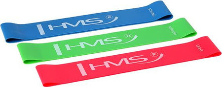 Zestaw gum do ćwiczeń Hms GU04 slim set