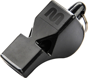 Gwizdek Meteor Wolf bezkulkowy plastikowy czarny 38500