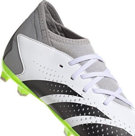 Buty piłkarskie dziecięce adidas Predator Accuracy.3 FG biało-szare IE9504