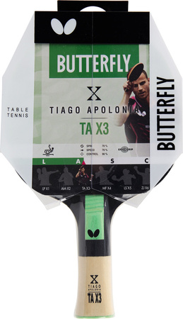 Rakietka do tenisa stołowego ping ponga Butterfly Tiago Apolonia TAX3
