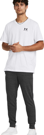 Spodnie męskie Under Armour Rival Terry Jogger szare 1380843 025