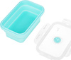 Pojemnik na żywność lunch box składany silikonowy Nils Camp NC4105 miętowy 500ml