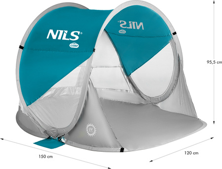 Namiot plażowy samorozkładający Nils nc3142 morski