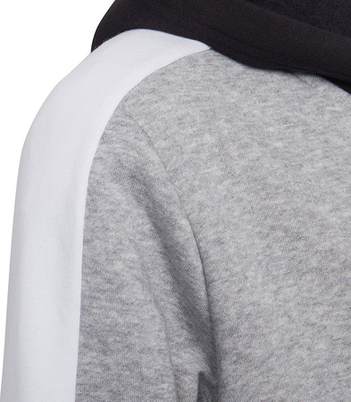 Bluza dla dzieci adidas U CB FL Hoodie czarno-szara HC5658