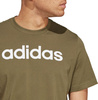 Koszulka męska adidas Essentials Single Jersey Linear Embroidered Logo Tee khaki IC9280