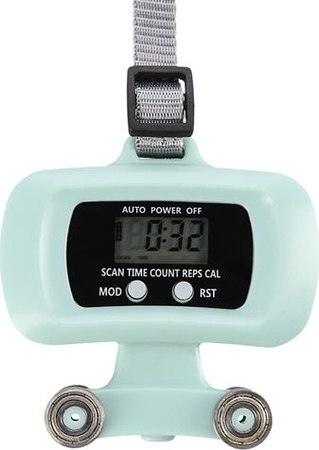 Hula hop z magnesami obciążnikiem licznikiem zielony HMS HHM14