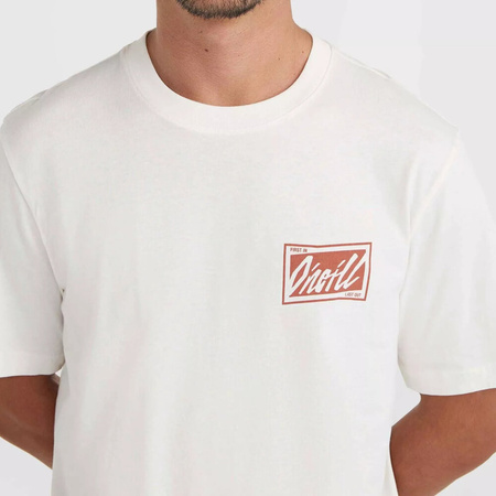 Męska koszulka z krótkim rękawem O'neill O'NEILL BEACH GRAPHIC T-SHIRT snow white rozmiar L
