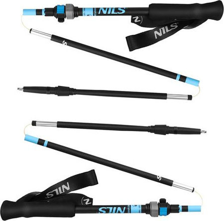 Kijki trekkingowe Nils Aluminiowe TK8604 regulwoane 38,5-135cm