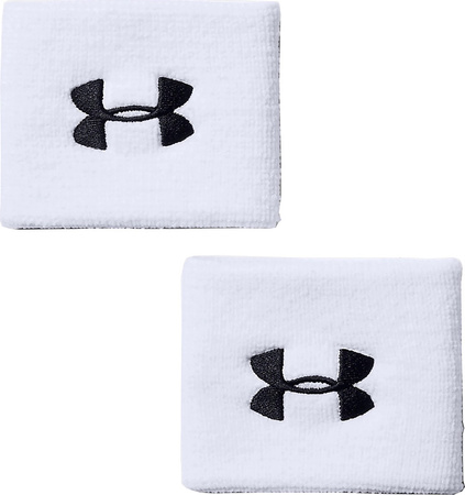 Frotki na rękę Under Armour Performance Wristbands białe 1276991 100