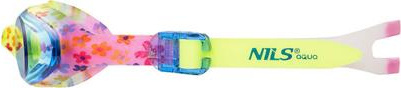 Okularki pływackie Nils aqua nqg170faf niebieski kwiatki junior