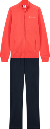 Dres damski Champion Full Zip Suit pomarańczowo-granatowy 118289 RS073