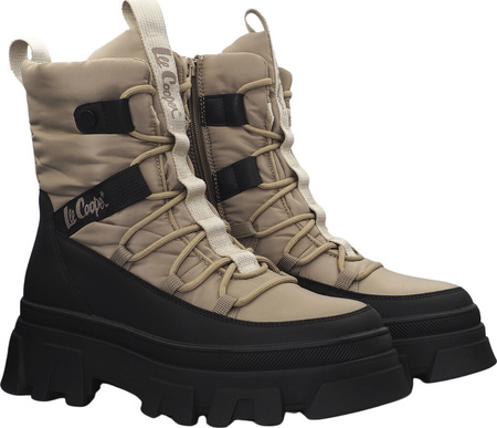 Buty damskie Lee Cooper brązowo-czarne LCJ-24-47-3143LA