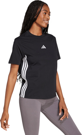 Koszulka damska adidas Essentials 3-Stripes czarna JD0846