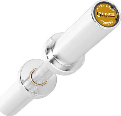 Gryf Olimpijski krótki 50cm z zaciskami HMS GOP050 5kg zaciski