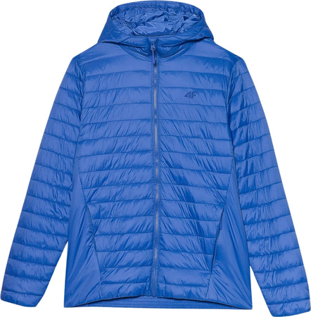 Kurtka męska puchowa 4F niebieska 4FSS23TDJAM085 33S