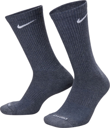 Skarpety Nike Everyday Plus Cushioned 3 pary ciemnoszare, beżowe, jasnoszare SX6888 901