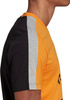 Koszulka męska adidas Essentials Colorblock Single Jersey Tee pomarańczowo-czarna HE4328