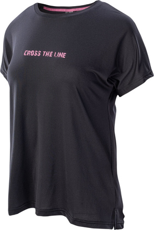 Damska koszulka do ćwiczeń oddychająca treningowa IQ Anthracite rozmiar XS