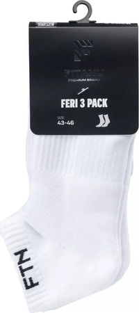 Skarpety do kostki Fitanu Feri 3 Pary bawełna rozmiar 43-46