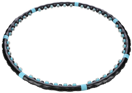 Hula hop masujący z magnesami HMS HHP006 czarno-niebieski 98 cm