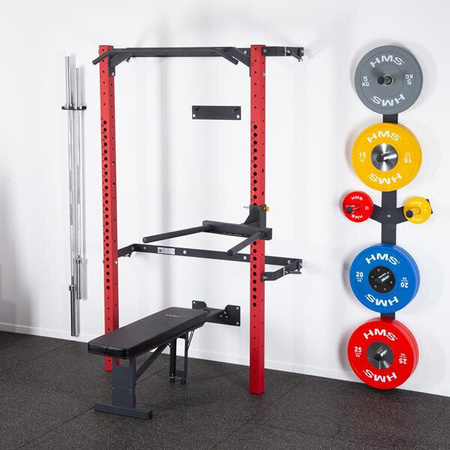 Klatka treningowa składana red HMS klt22 wielofunkcyjna