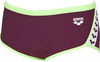 Męskie kąpielówki Arena M TEAM STRIPE LOW WAIST SHORT red wine-shiny green rozmiar 1-65